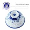 Aowei Jingdezhen Blue and White Linglong 8-inch Dinner Plate Set