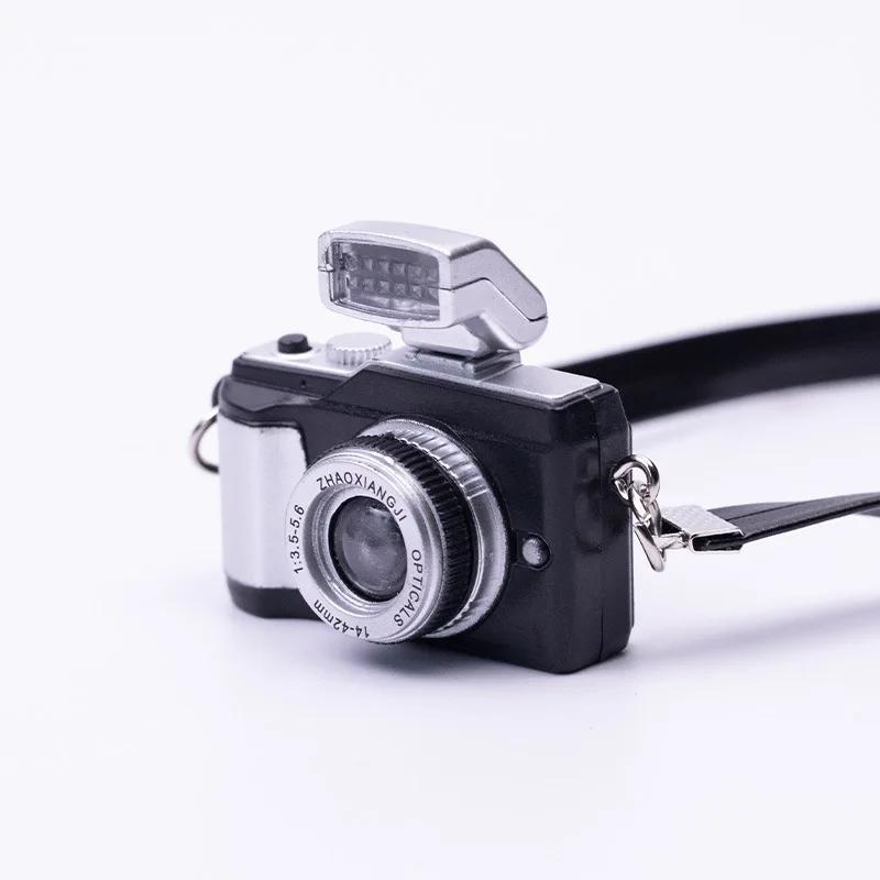 New Creative Mini Glow Baby With DSLR Camera Keychain With Flash Sound Effects Gift Toy Bag Accessories Kids Boy Gift Keychain