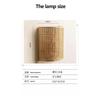 Rattan Wall Lamp Living Room Bedroom Bedside Wall Sconce Led Lighting Corridor Southeast Asian Rattan Wall Light Fixtures Decor