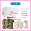 DIY Shoes Crocheted Material Hand-woven Summer Hook Soles Anti-kick Rubber Soles+Hollow Line Knitted Slippers Short Boots