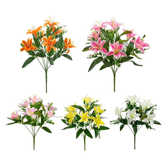 Simulation Flower Realistic Looking Fade-Resistant Faux Silk Cloth Centerpiece Dining Table Fake
