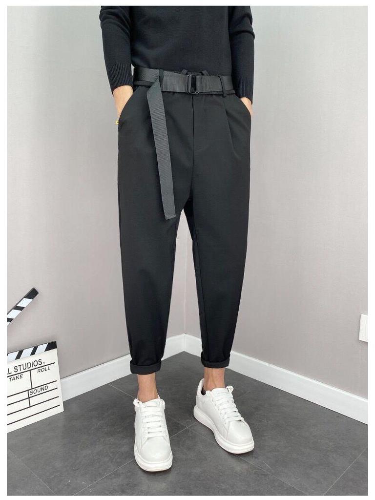 Herren Koreanischer Stil Locker Zulaufende Haremshose - Frühling/Sommer Trendige und Vielseitige Freizeitkleidung