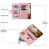 Zipper Wallet Flip Cover For iPhone 16 Pro Max 15 Plus 14 13 12 Pro 11 X XR XS 7 8 Plus SE 2022 SE 2020 Multi Card Slot Cover