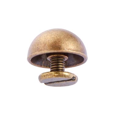 8/10/12/16/20mm DIY Lederhandwerk Metallnagel Kleidung/Tasche/Schuhe Solider Nagelschraube Pilzkopf Rundkopfschrauben Riemennieten
