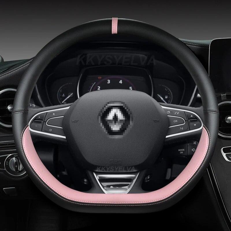 Car Steering Wheel Cover For Scenic Clio Laguna 2 3 4 5 Kangoo Fluence Megane Trafic Talisman Twingo Kaptur Accessories
