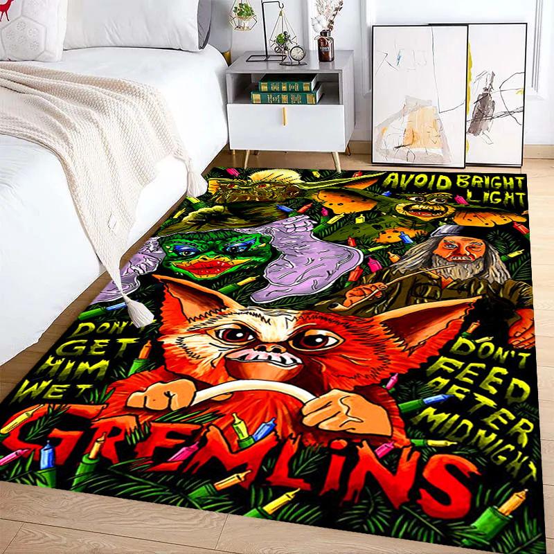 Gremlins 35th Anniversary: Chaos Charm carpet Suitable for all seasons Living room and bedroom mats Doormat Protective pad Bathroom mat