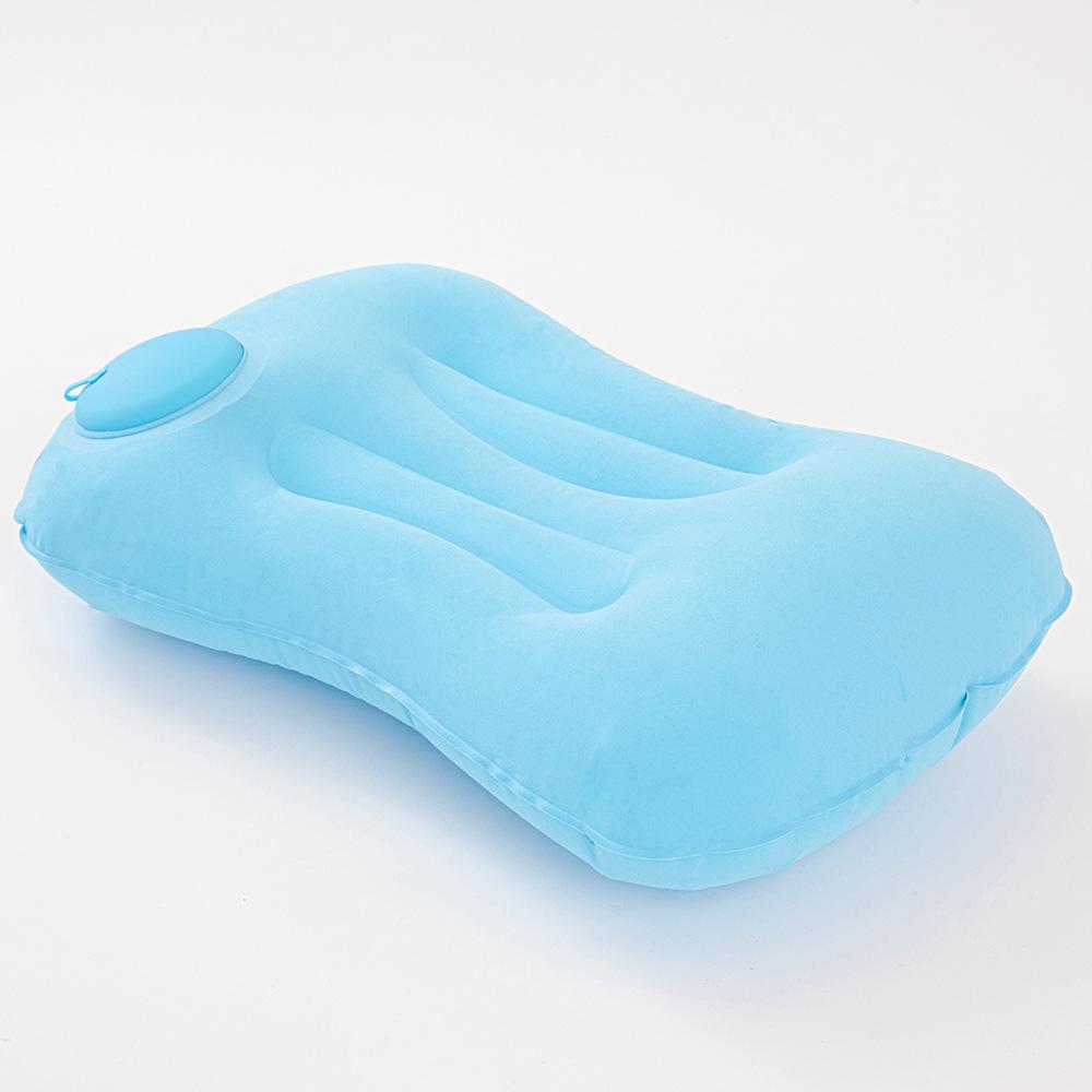 Cuscino Gonfiabile Multifunzionale • Cuscino da Collo Pieghevole Portatile a Pressione • Sonno Confortevole Ovunque, in Qualsiasi Momento • Adatto per Viaggi, Casa, Lavoro