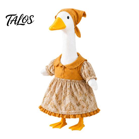 Talos Thanksgiving Porch Goose Outfit, Autumn Dress with Head Scarf for 23 Inch Statue, Outdoor Garden Yard Decor