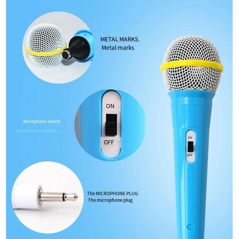 Barn med kablet mikrofon Musikkinstrument Sang MIC Barn Morsom gave Musikk Leke Mikrofon Leke Gutt Jente Julegave