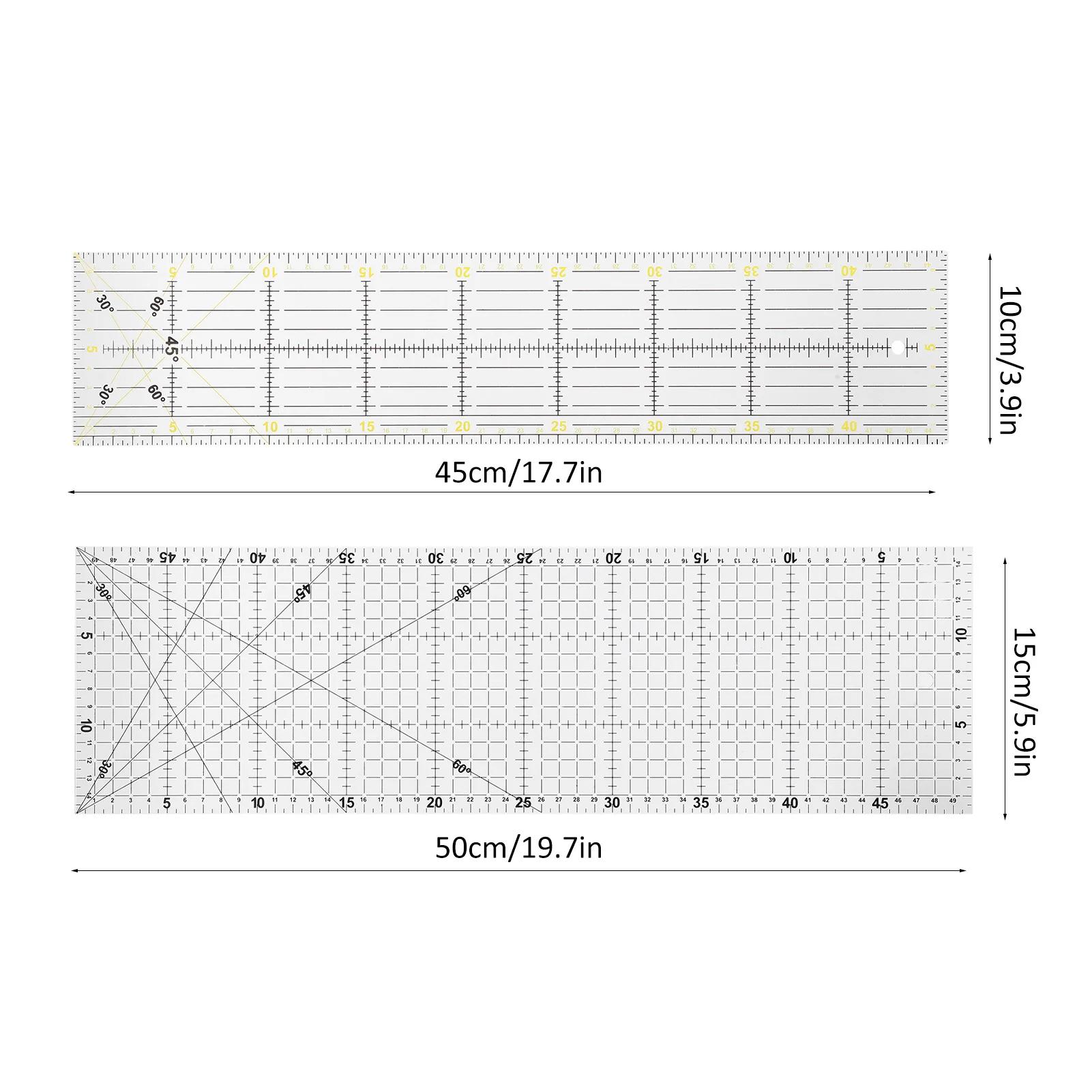 

2 шт. линейка для квилтинга многофункциональная швейная чертежная чертежная шкала измерительный инструмент
