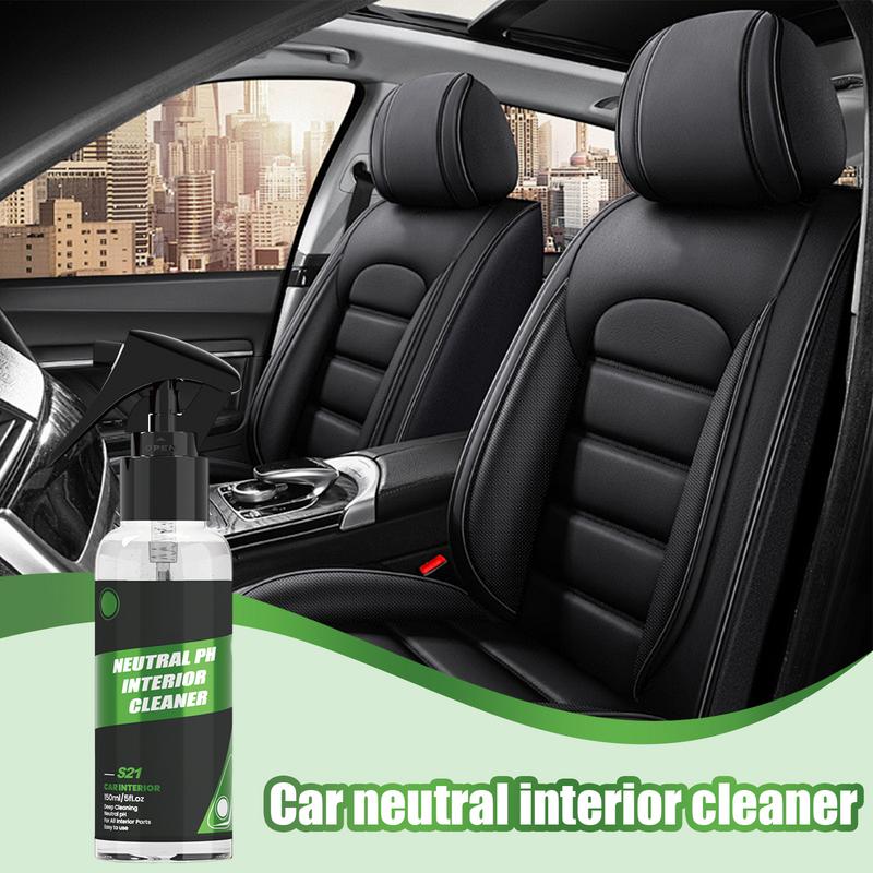Car Total Interior Cleaner Agent Ceiling Cleaner Leather Car Seat Stain Remover Neutral PH Car Cleaning Spray Auto Detailing