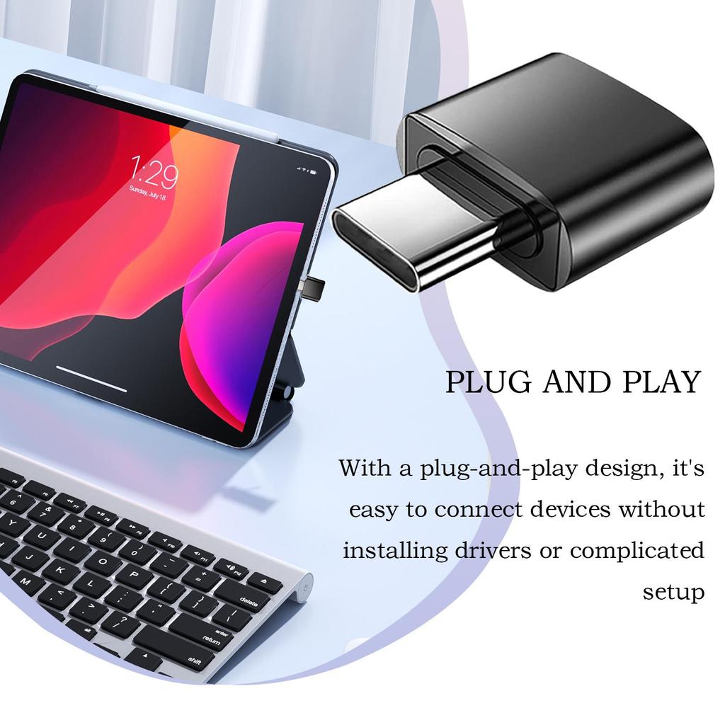 Type C Converter Portable Multifunctional Lightweight Adapter Travel Accessories Good Heat Dissipation Small Gadgets for Phones