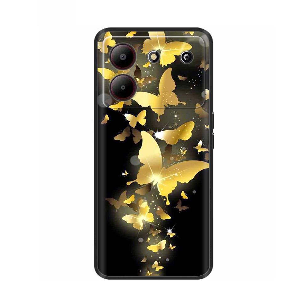 For ZTE Blade A54 Case Cover Black Protective Soft Silicone Phone Cases For ZTE Blade A54 TPU Coque Fundas For ZTE Blade A54