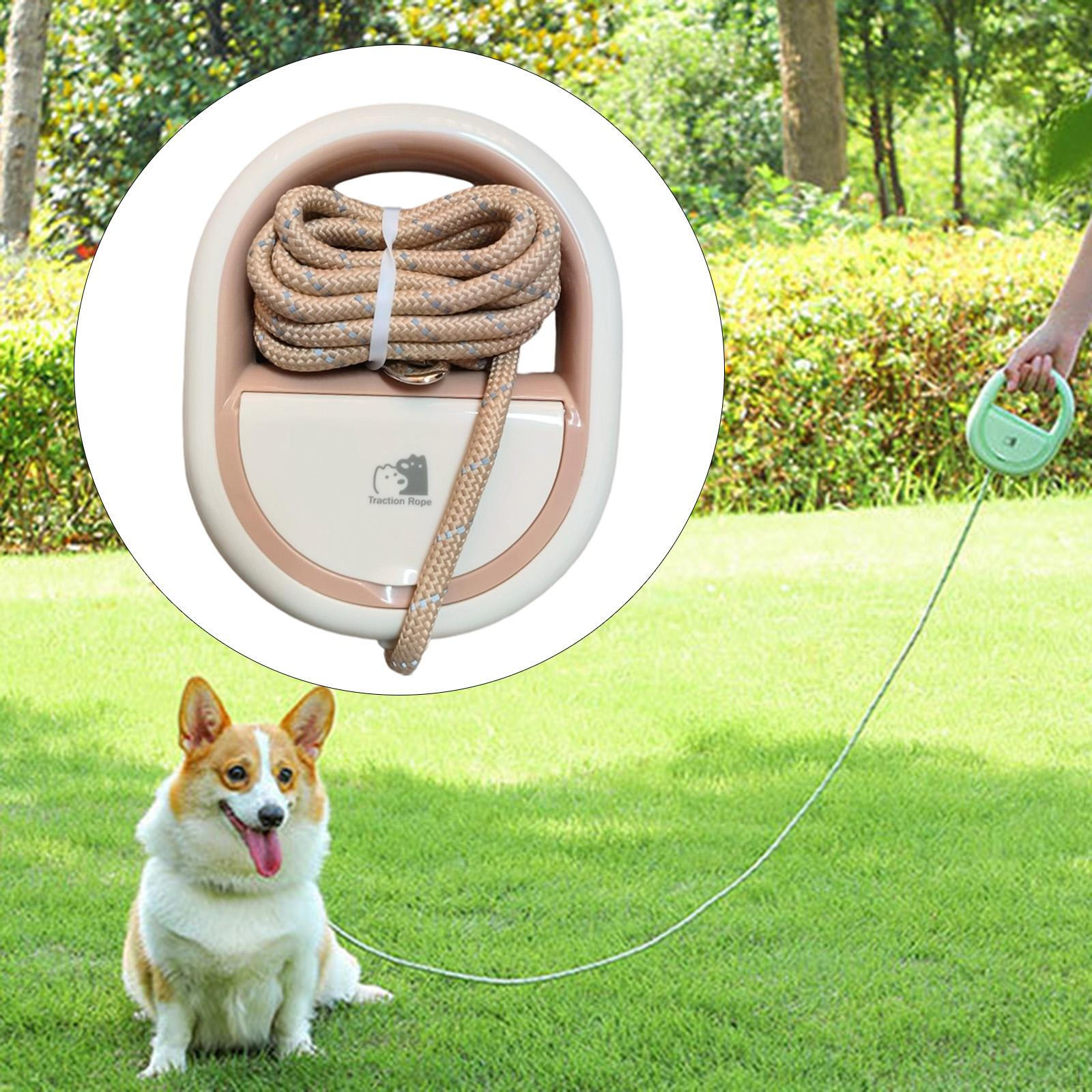 

Dog Leash Pet Traction Rope Reflective Walking for Jogging Brown 1.5m