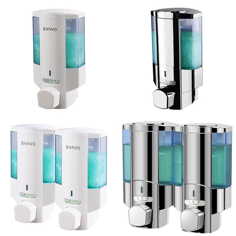 SVAVO 350ml Wall-Mounted Teacup Style Single & Double Head Soap Dispenser