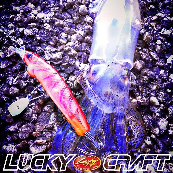 LUCKY CRAFT Egi Tribe 80 (3.0 size) (1603 Shrimp Palore Pink Glow)