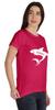 Inkmeso Scoop-Neck Mommy Shark Graphic Tshirt Short Sleeve Women Cotton Tee