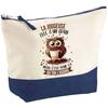 Makeup Bag - PLANETEE - The Owl Jogger Grain - Large Size - Cotton - HD Sublimation Printing