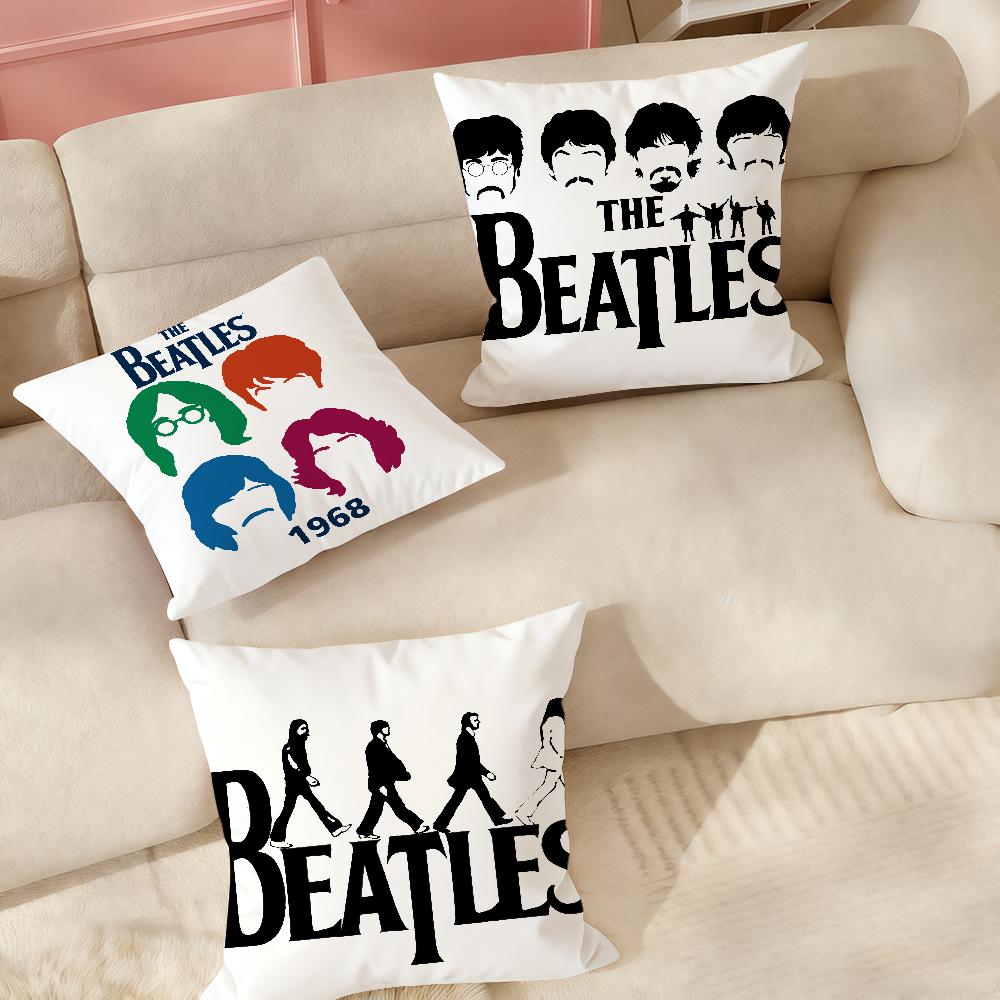 Music T-The Band B-Beatles Cool Pillow Case Applicable Space For Guest Rooms Interiors Cars Office House Decoration