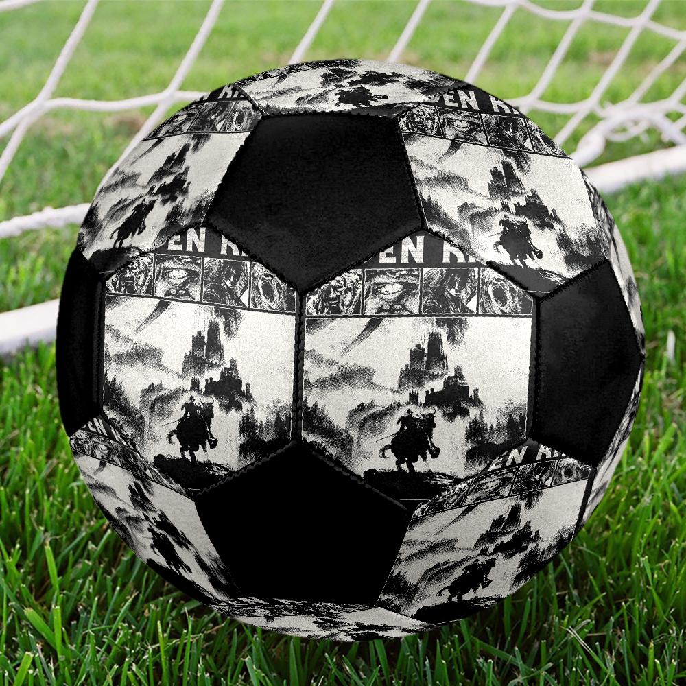 Elden Ring Indoor Soccer Ball Colorful Machine Stitched PVC Size 5 Team Training Competition Ready Durable High-Bounce Cool Sports Gift