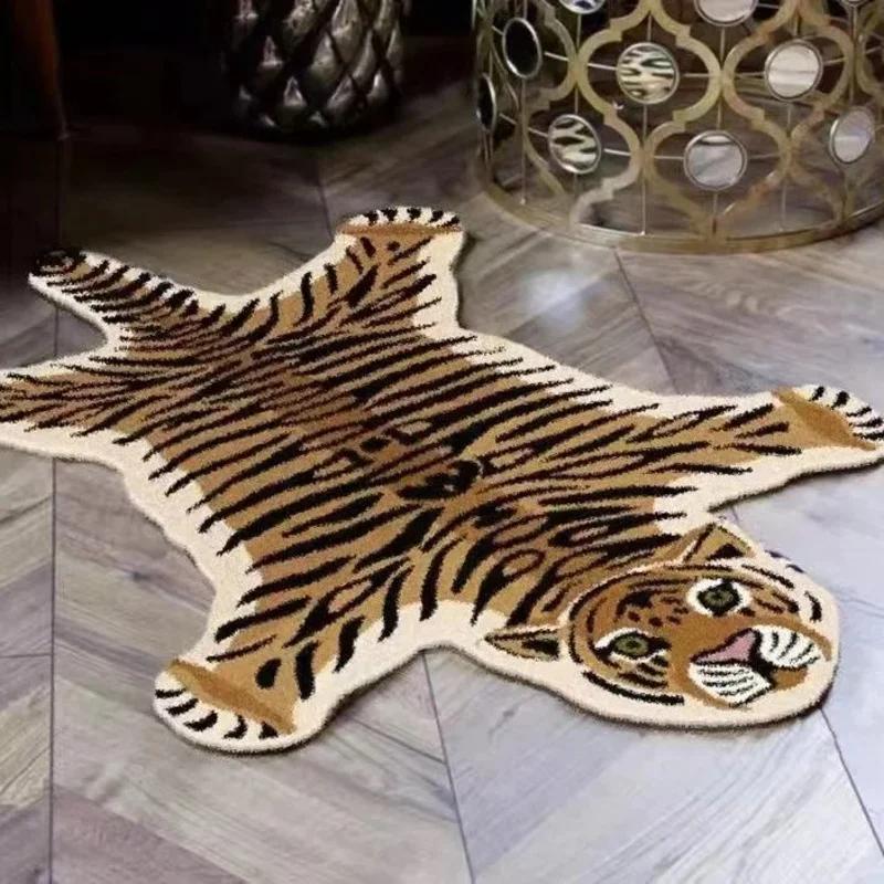 Imitation cashmere carpet Upgraded Material Creative Rug Living Cute Animal Room Bedroom Bathroom Non-slip Carpet Rug Mat