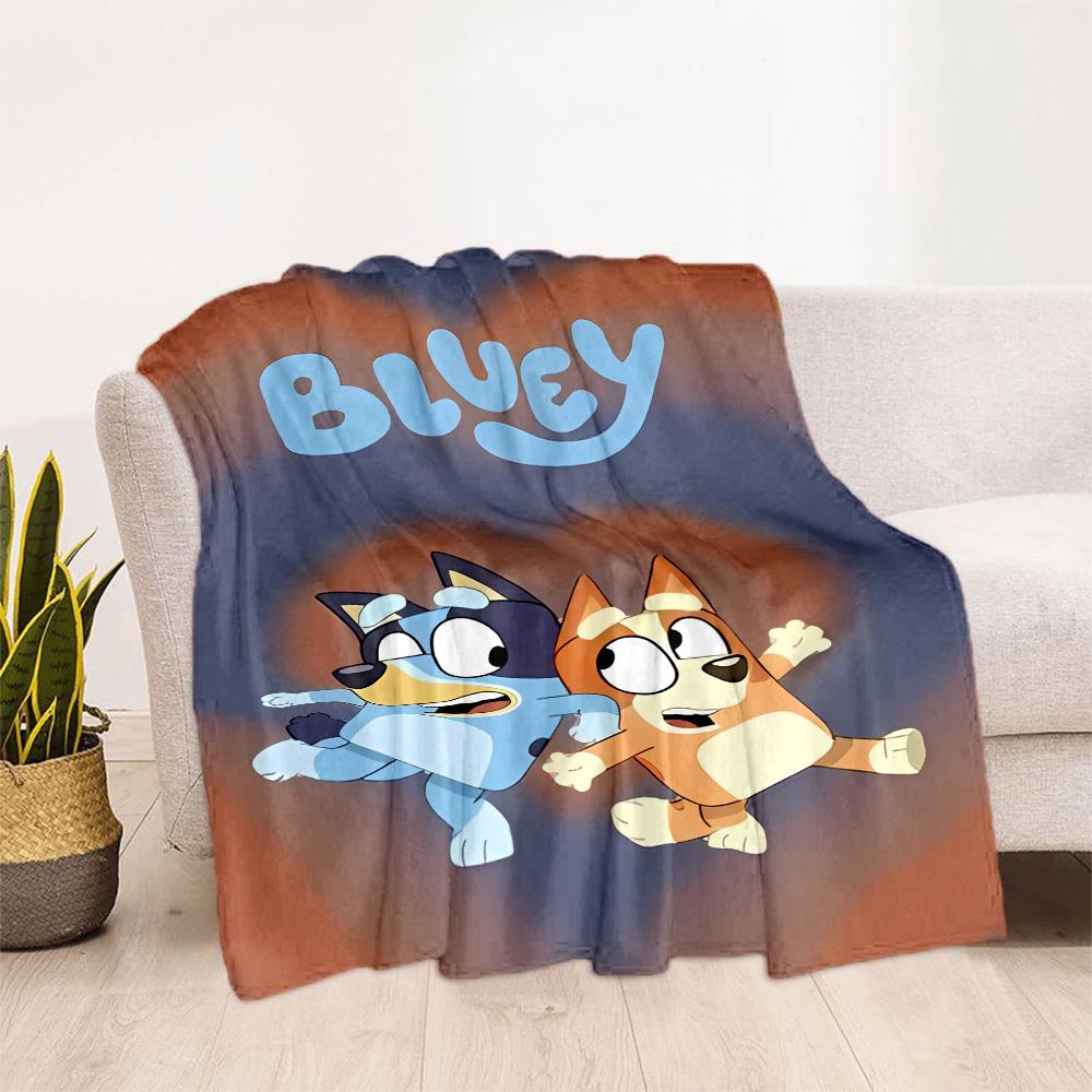 1pc Bluey Bingo Adventure blanket Soft and Warm for Sofa Office Camping Travel Livingroom Great Gift for Friends and Family Comfortable