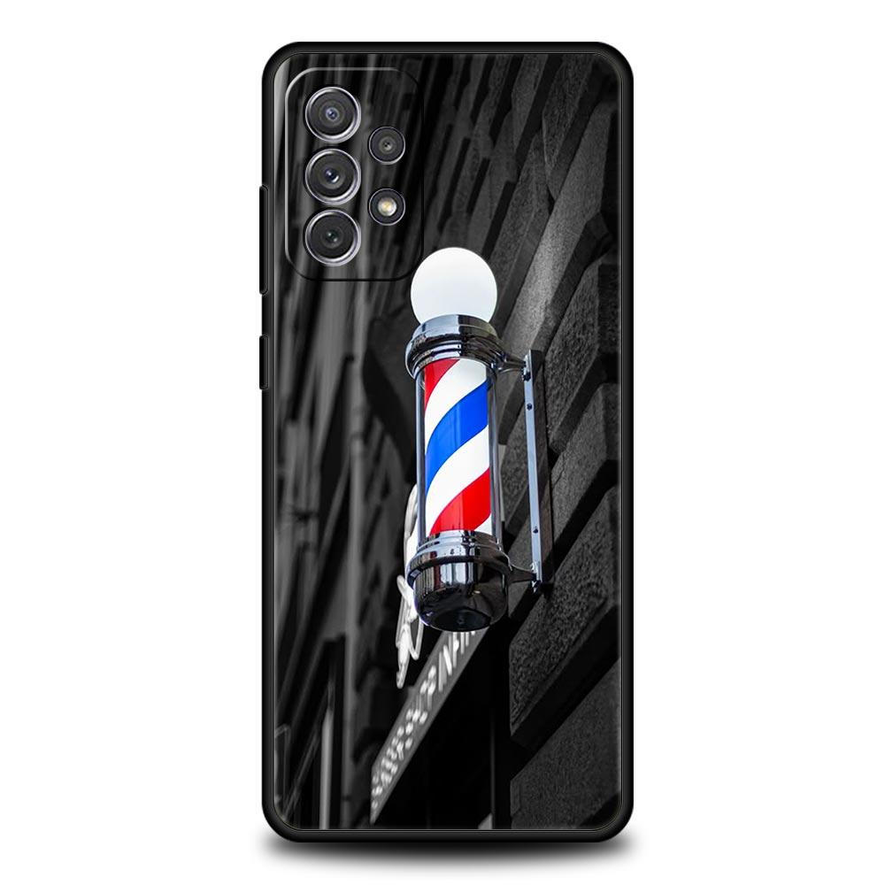 Barber Shop Hair Stylist tools Phone Case For Samsung A15 A13 A51 A71 A41 A31 A21S A03S A05 A35 A55 A23 A25 A33 A53 A73 5G Cover