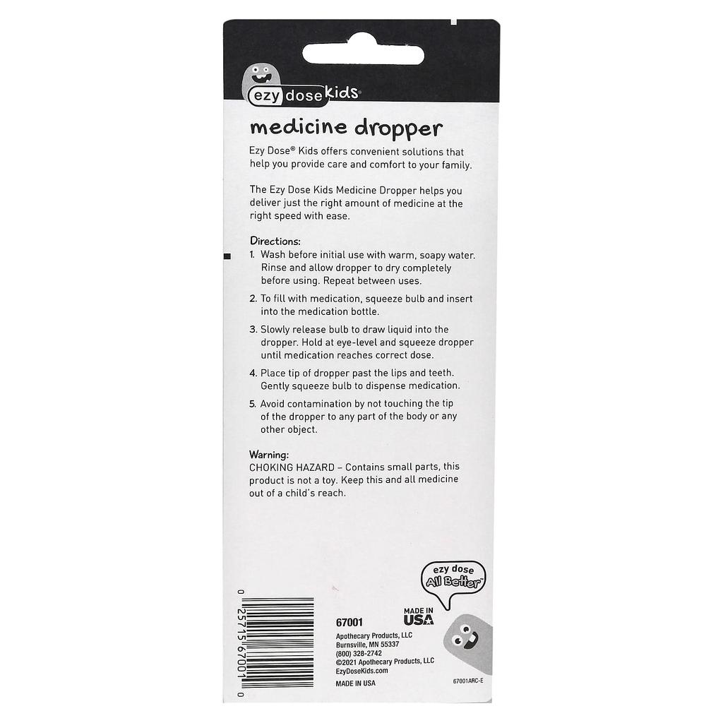 Children's, Medicine Dropper, 1 ea, 2.5 ml