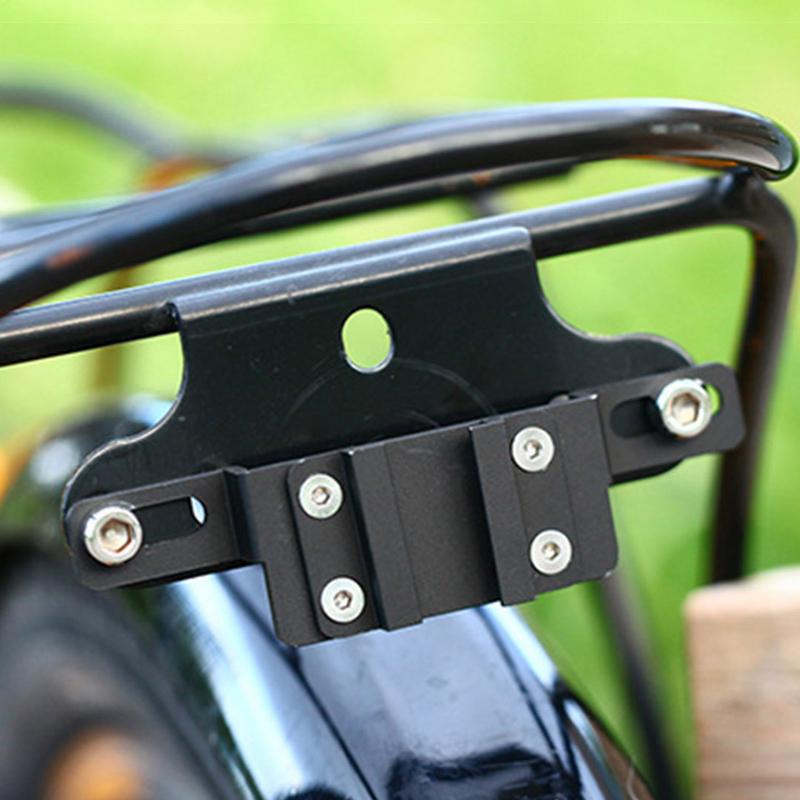 Bicycle Adjustable Width Taillight Mount Holder Cycling Tail Light Rack Mount Aluminum Alloy Mount Bracket for Bike Enthusiasts