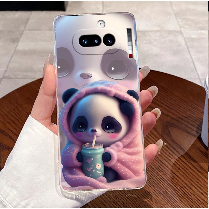 For Nothing Phone 4a 5G Case Clear Luxury Cute Love Rabbit Funny Pattern TPU Soft Silicone Back Cover For Nothing 4A 4 A Casing