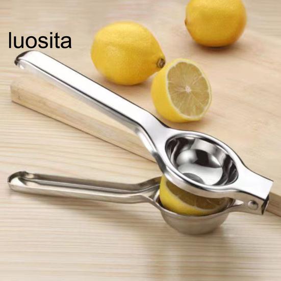 Manual Lemon Juicer, Fruit Squeezer, Comfortable Grip, Stainless Steel, Easy To Clean, Seedless Lemon Squeezer