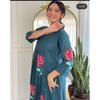 Women Bollywood Kurta Pant Set Party Wear Designer Top Tunic Kurti Indian Ethnic 2379