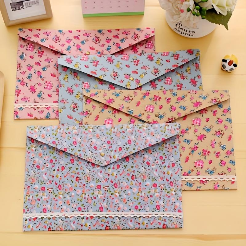 Tašky na ukládání dokumentů - Vysoce kvalitní Módní tašky na dokumenty s květinovým potiskem | Velkokapacitní úložné řešení pro kancelář, domov a školu