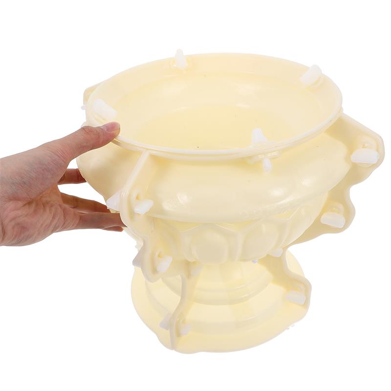 Plastic Flowerpot Mold Planter Making Mold Diy Handcraft Mold European Style Pot Mould Concrete Casting Mold Garden Nament