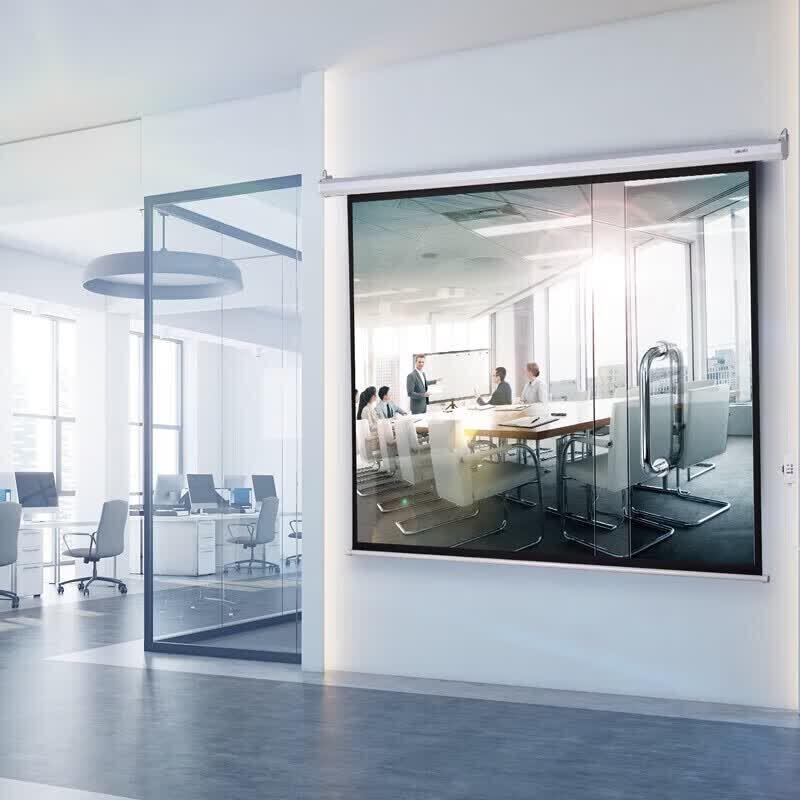 Deli 120-inch 4:3 Electric Projector Screen