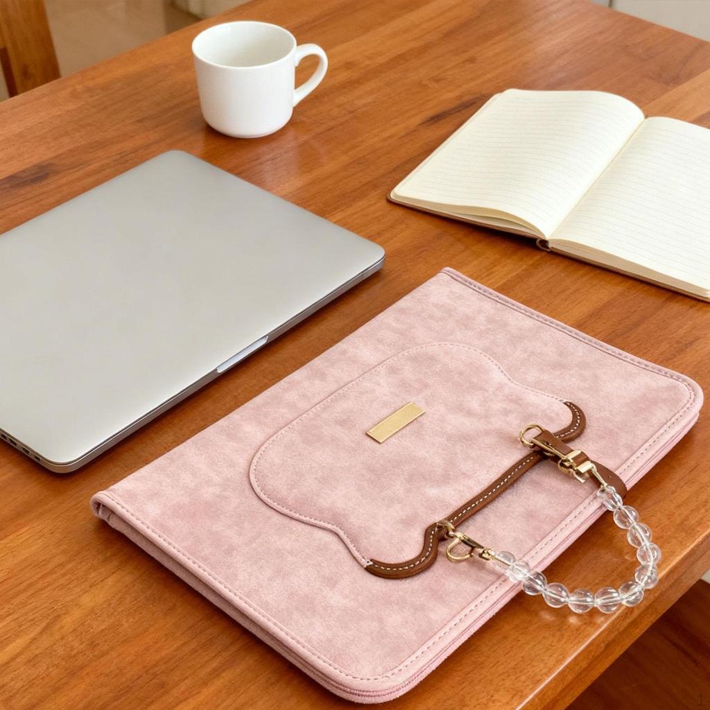 Laptop Sleeve Cover Travel Carrying Flip Case Briefcase Bag Work Lightweight PU Leather for