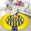 Hellas Verona pattern round rug,Carpet Rug for Living Room Bedroom Playroom ,Non-slip Floor Mat,Holiday Gifts and Birthday Gifts.