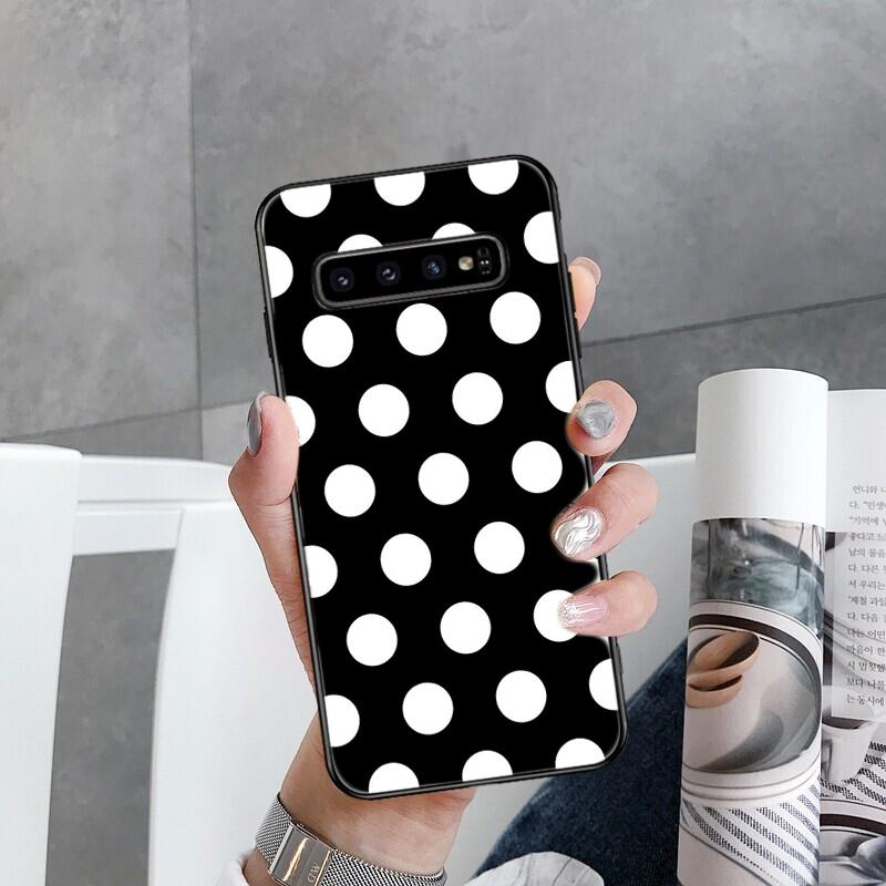 Cow zebra Leopard Polk Dot Black White Phone Case for Samsung Galaxy S22 S20 Ultra S20 S22 Plus S21 S10 S9 S8 Plus S10E S20 FE