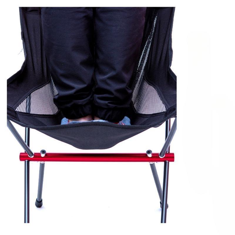 Full-Aluminum Frame Folding Camping Chair,Compact and Portable with Carry Bag Outdoor Hiking Fishing Backpacking Folding Moon Chair