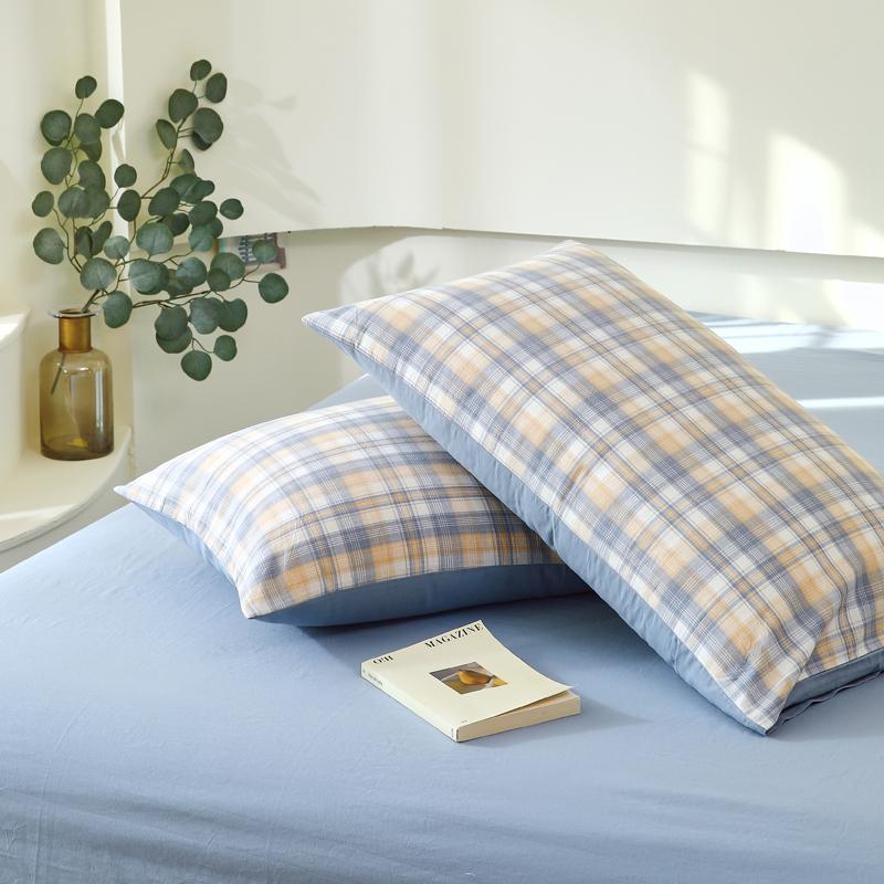 Cotton 2pcs Pillowcases Home Bedding Decorative Grid stripe Series Pillow Cover Wedding Super Soft Pillow Case