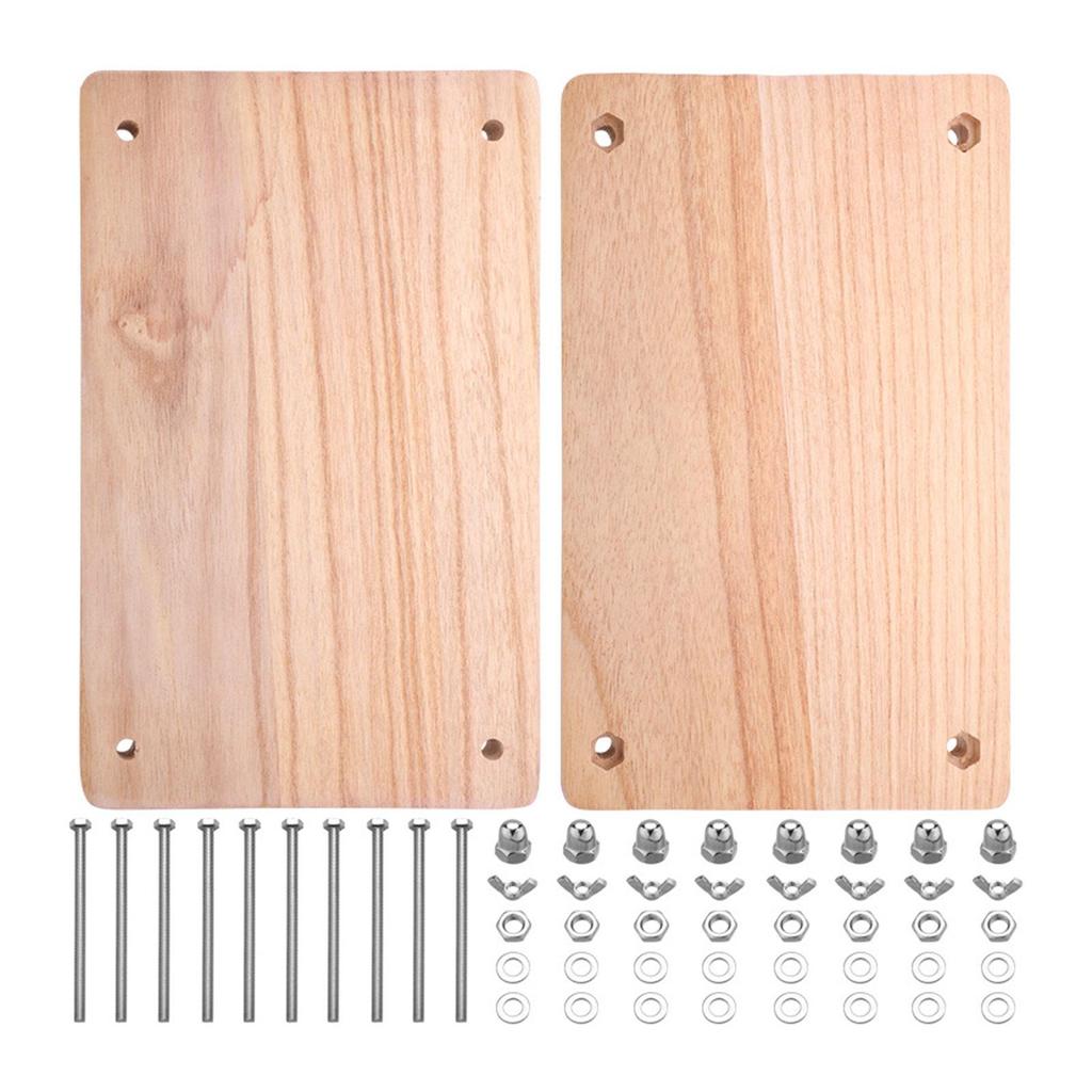 Wood Book Press Book Binding Board DIY Crafting Handmade Paper Press Bookbinding Machine Tool for Office Nonslip Enthusiasts