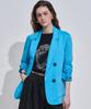 Lenic&Mccoy Linen Jacket With Rolled-Up Sleeve Embroidery Details Mm08Jk203Hjy