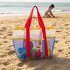 Nylon Swimming Bag Dry Wet Mesh Handbag Soild Color Mesh Beach Bag  Shower