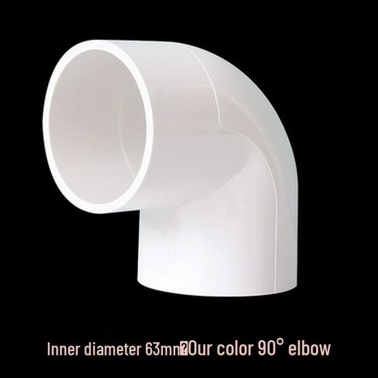 PVC 90-Degree Right Angle Elbow Water Pipe Fittings (20-75mm)