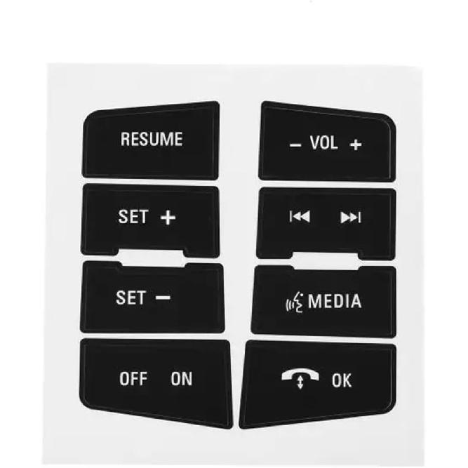 

Automotive Interior Compatible with Focus 2008 2009 2010 Car Steering Wheel Repair Sticker Button Repair Kit Stickers PVC Button Repair Stickers