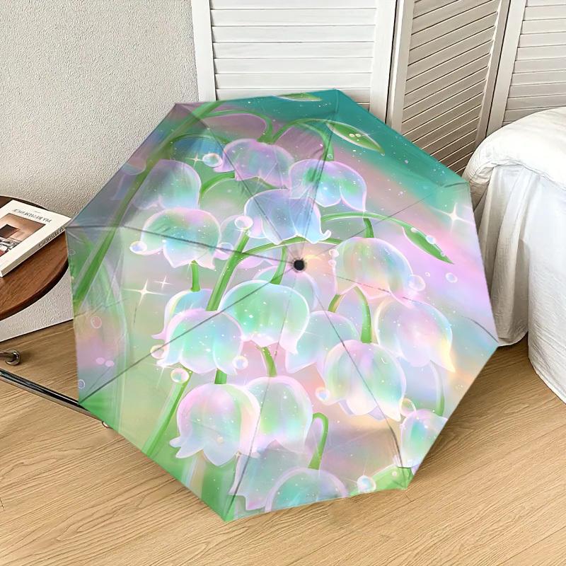 Enchanted Garden Umbrella: A Magical Companion for Outdoor Adventures, Auto-Opening & Closing, Lightweight and Durable Travel Accessory 075