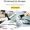 53'' Extendable Retractable Snow Brush & Ice Scraper For Cars/SUVs/Trucks - 360° Rotating Detachable Head, 10" Scratch-Free Squeegee, Ergonomic Foam