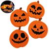 4/8Pcs Handwoven Halloween Drink Pads Anti Scald Non-Slip Cup Mat Pumpkin Shaped Coasters  Cafe Use