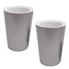 Midorie Design Bottom Water Supply Pot Houseplant POT-W (Silver 2)
