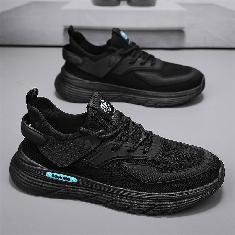 

2024 summer trend popular flying woven men s sports shoes, running casual shoes low-top ultra-light mesh men s shoes 44
